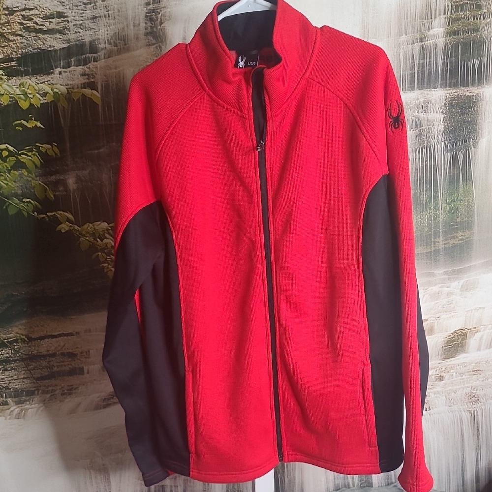 New with tags! Mens Large Spyder Red and Black Performance Sleek Stylish Jacket